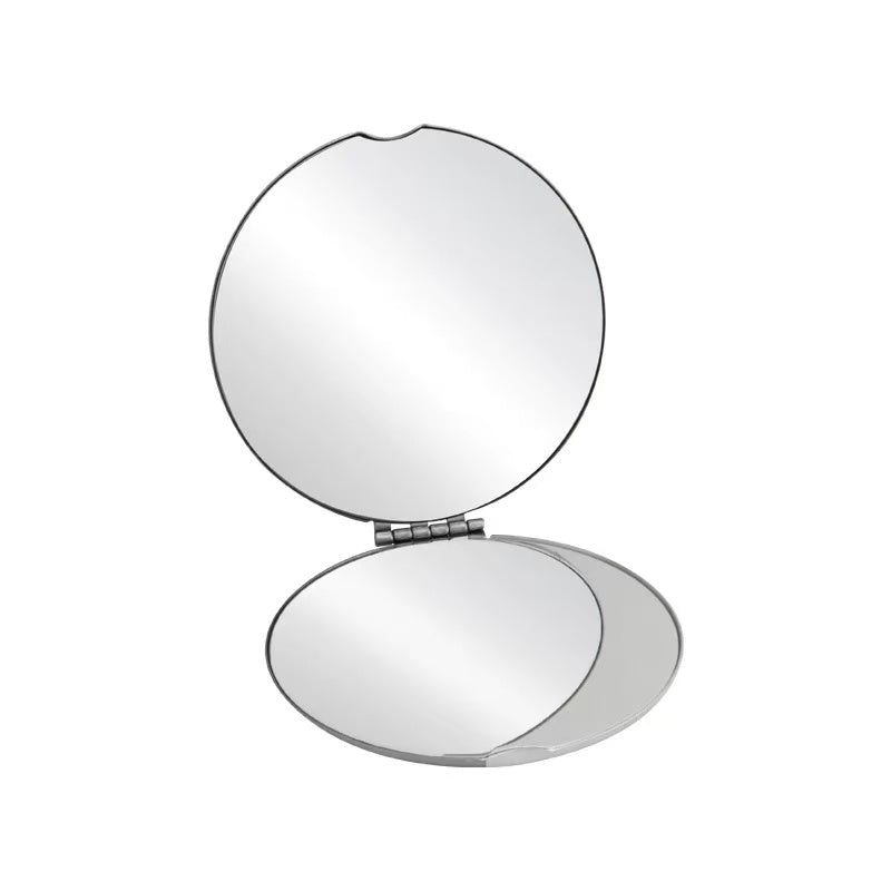 Premium 304 Stainless Steel Foldable Double-Sided Compact Mirror