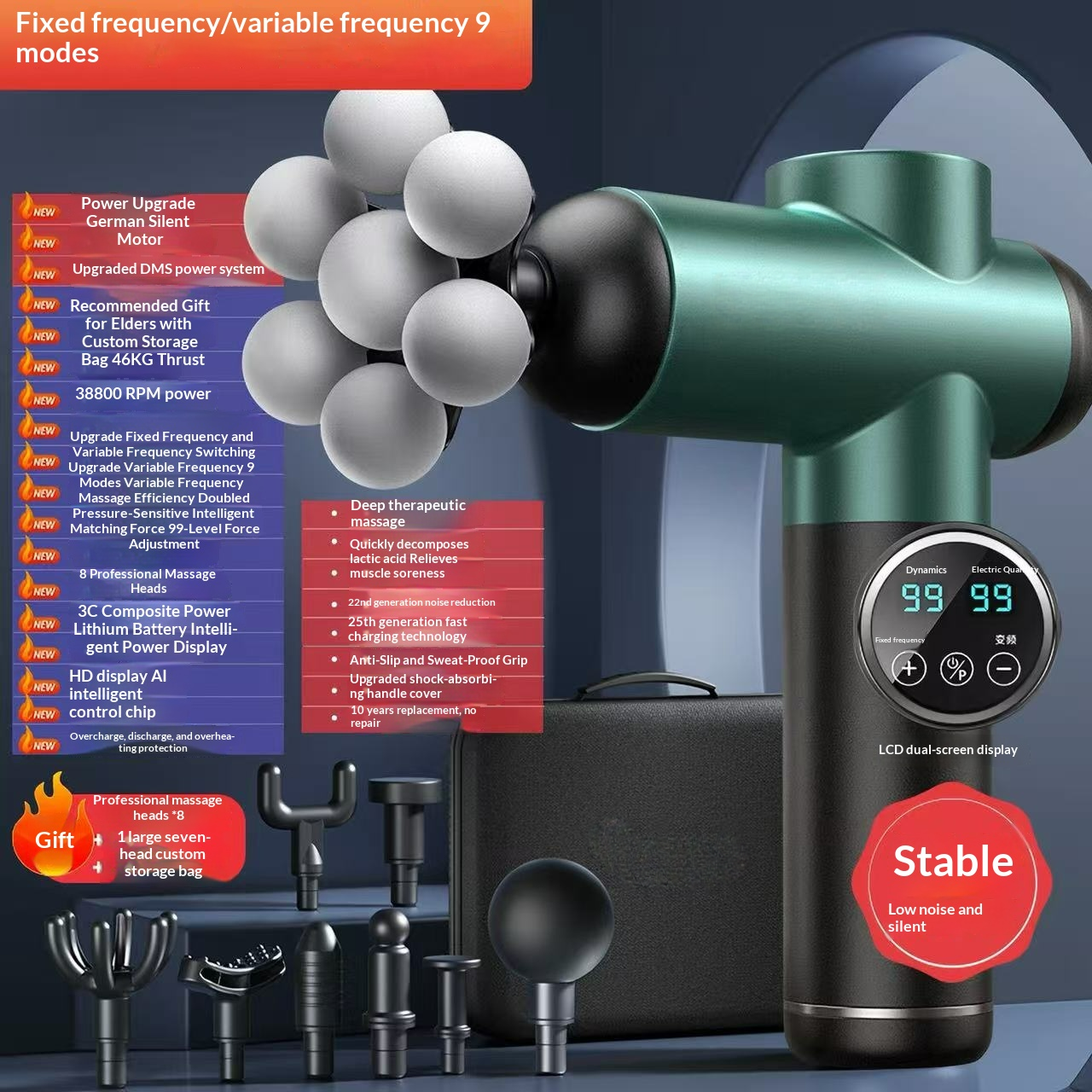 High-Performance Deep Tissue Massage Gun