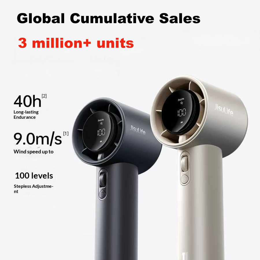 Ultra-fast, energy-efficient, high-quality aluminium alloy handheld mini fan – turbo mini portable USB fast charging and rapid cooling