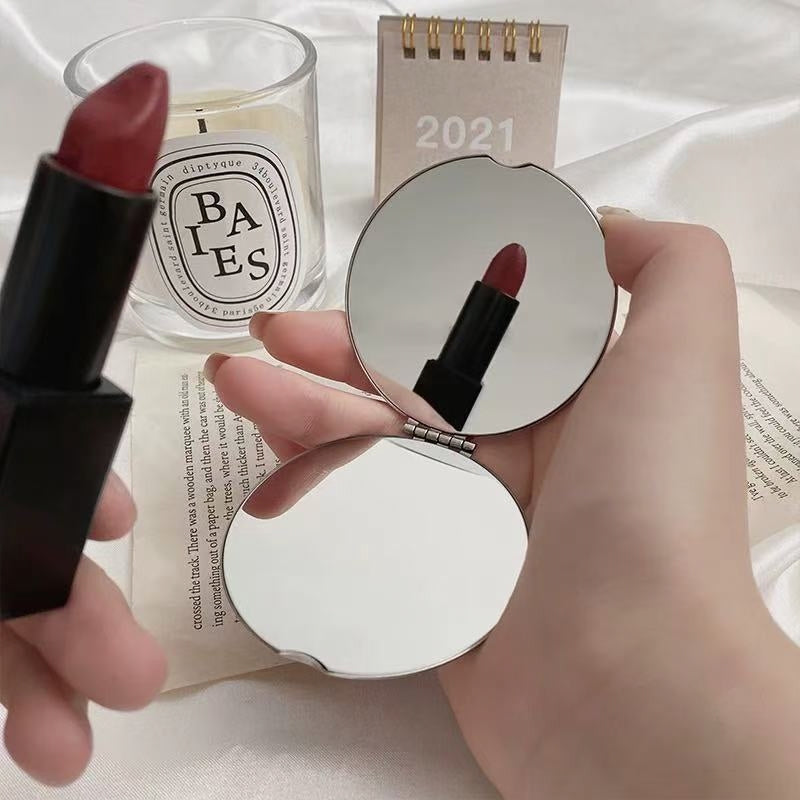 Premium 304 Stainless Steel Foldable Double-Sided Compact Mirror