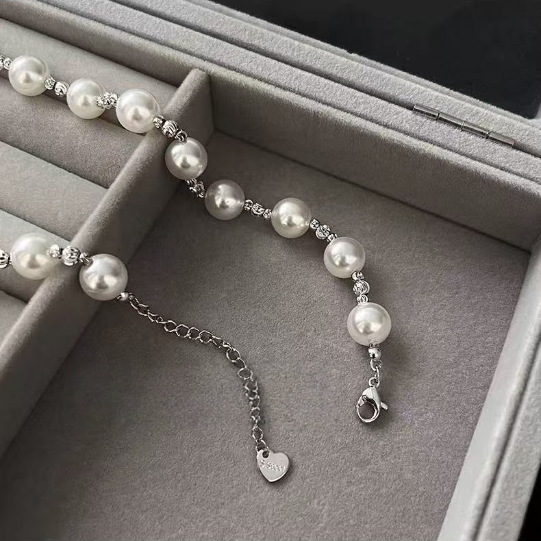 Designer Mixed Pearl Spliced Necklace | Timeless Elegant Luxury Jewelry