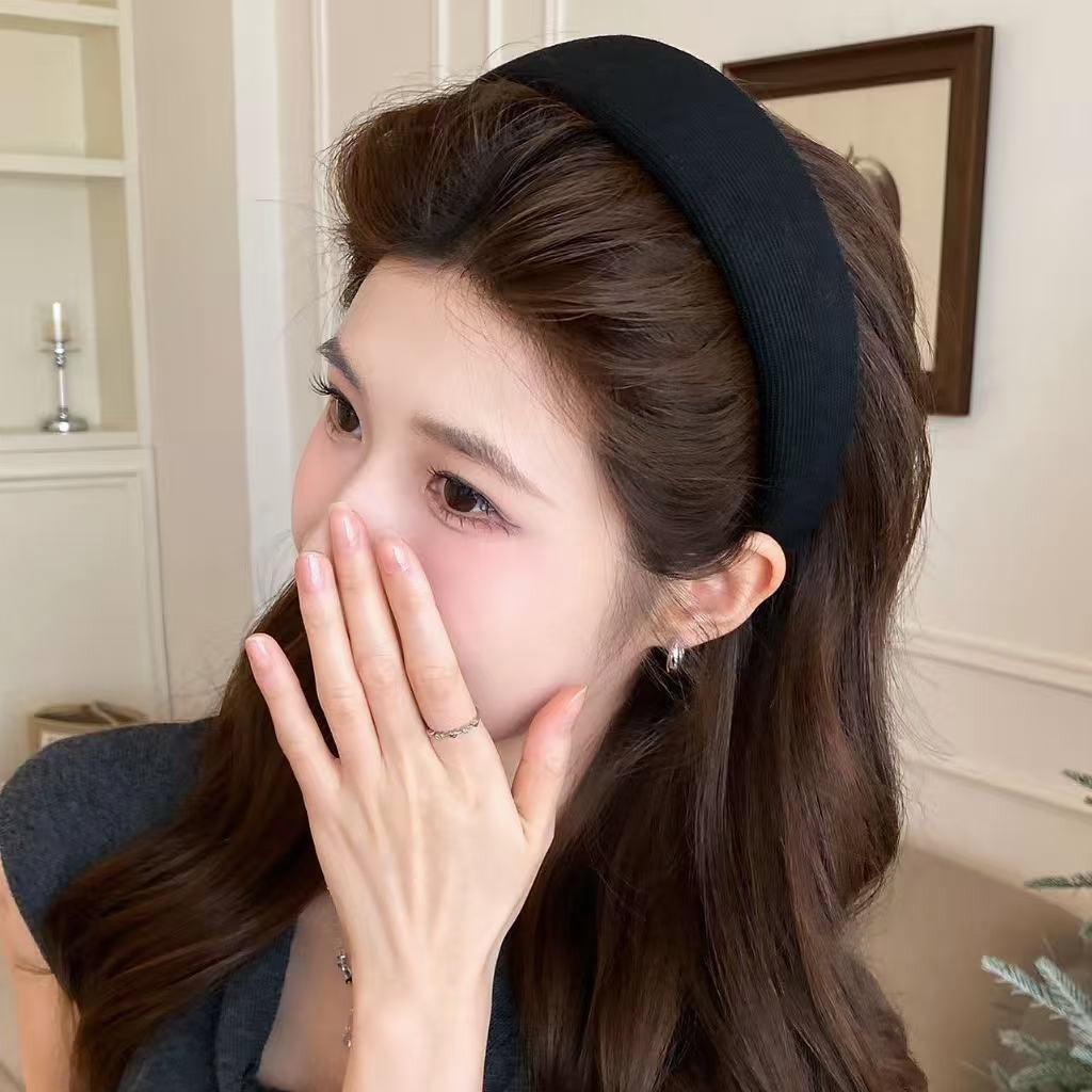 Luxury Wide Fabric Padded Headband | Elegant Vintage Hair Accessory