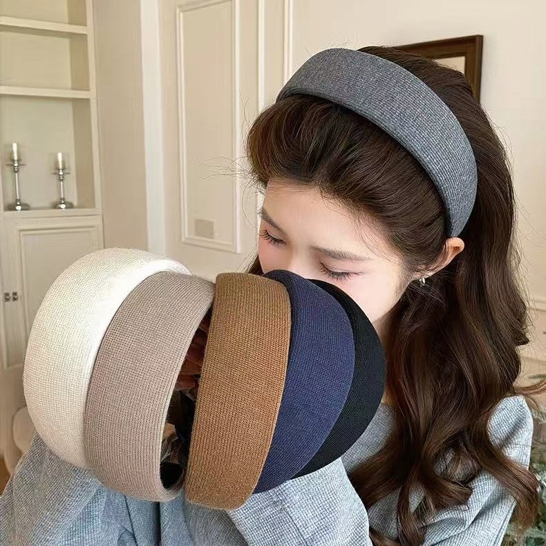 Luxury Wide Fabric Padded Headband | Elegant Vintage Hair Accessory