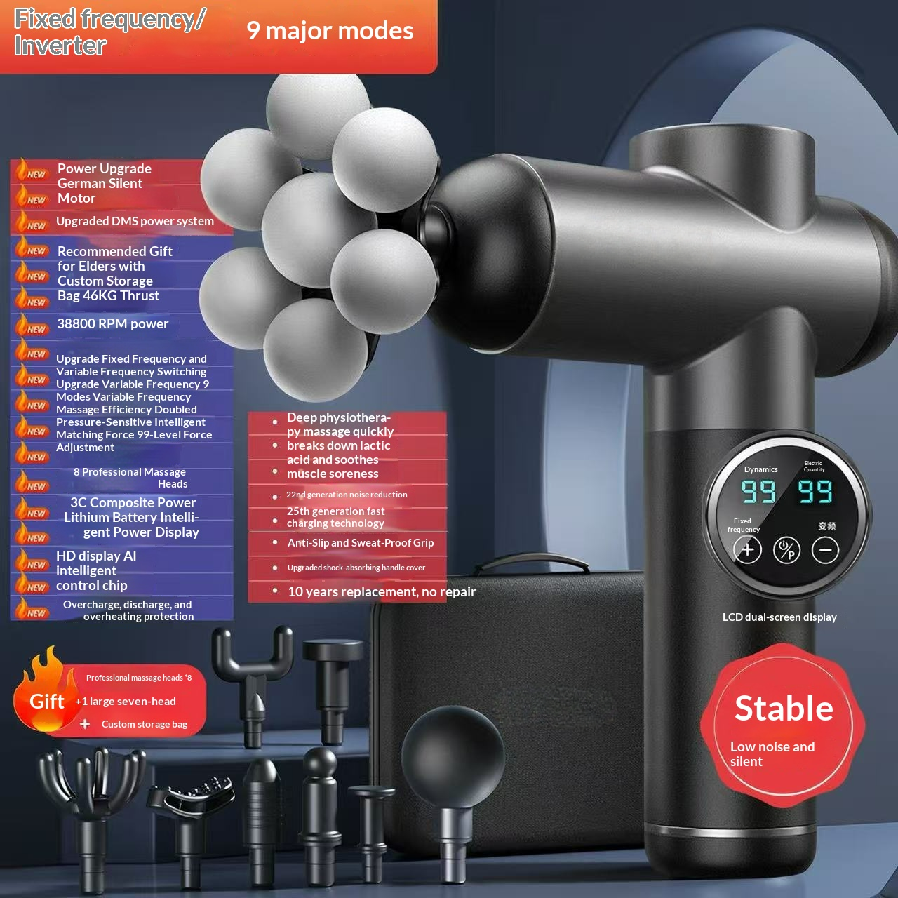High-Performance Deep Tissue Massage Gun