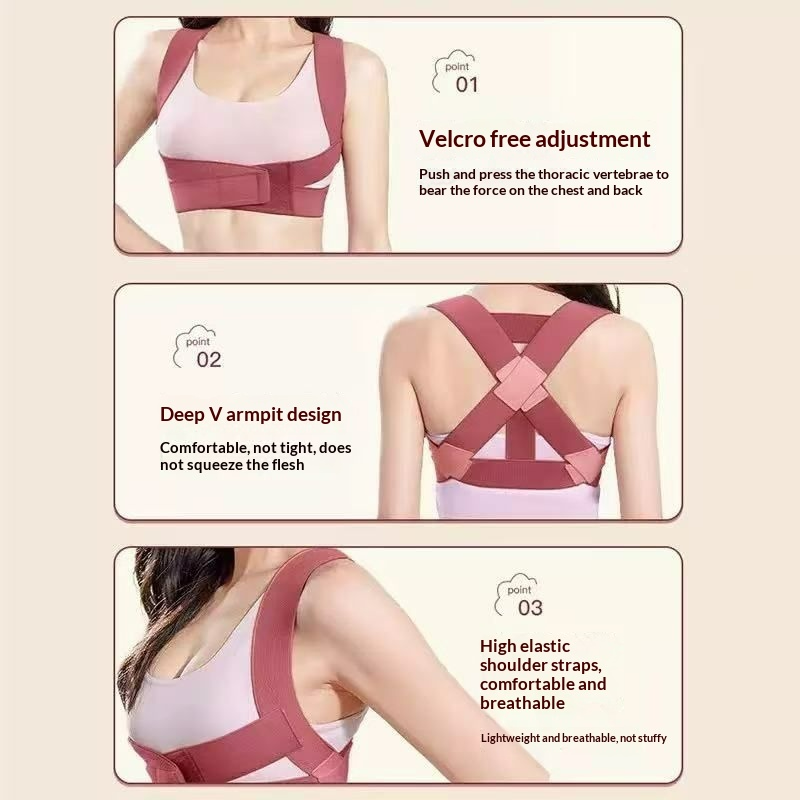 POSTURE CORRECTION Invisible corrective Invisible corrective: protect the breast and spine