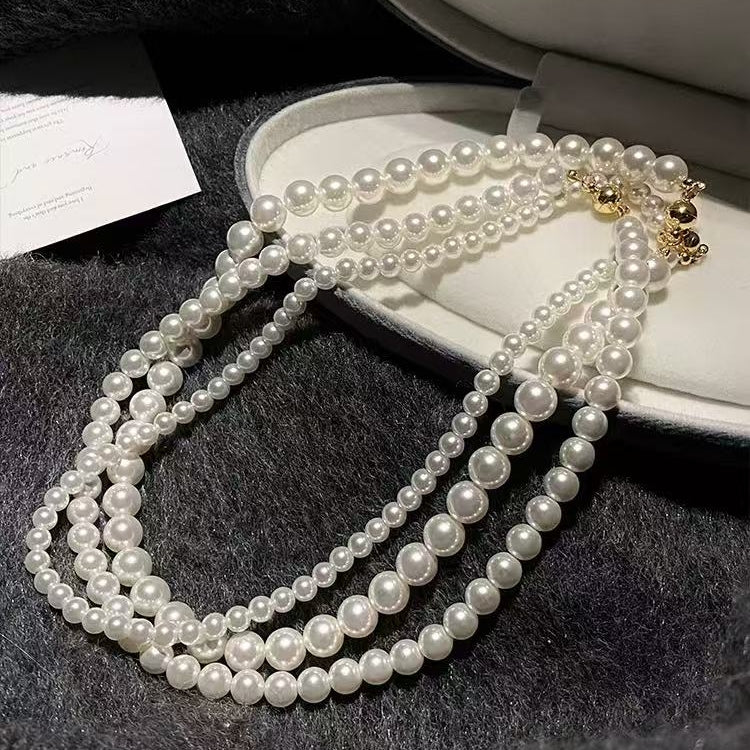 Pearl Necklace, Magnetic Clasp