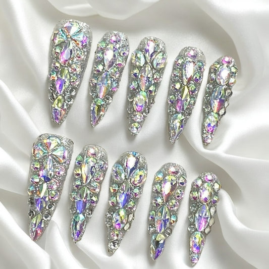 "Shimmer & Strength" Press-On Nails – For the Caregiver‘s Hands