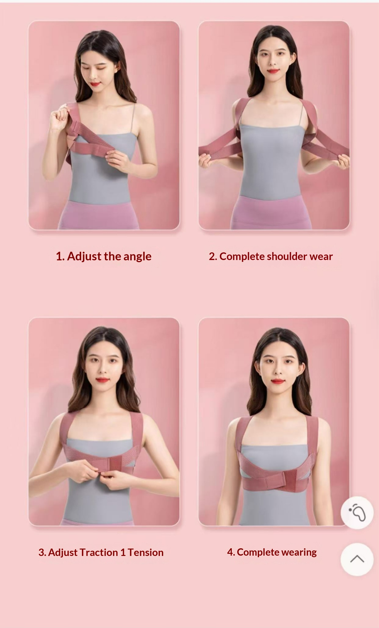 POSTURE CORRECTION Invisible corrective Invisible corrective: protect the breast and spine