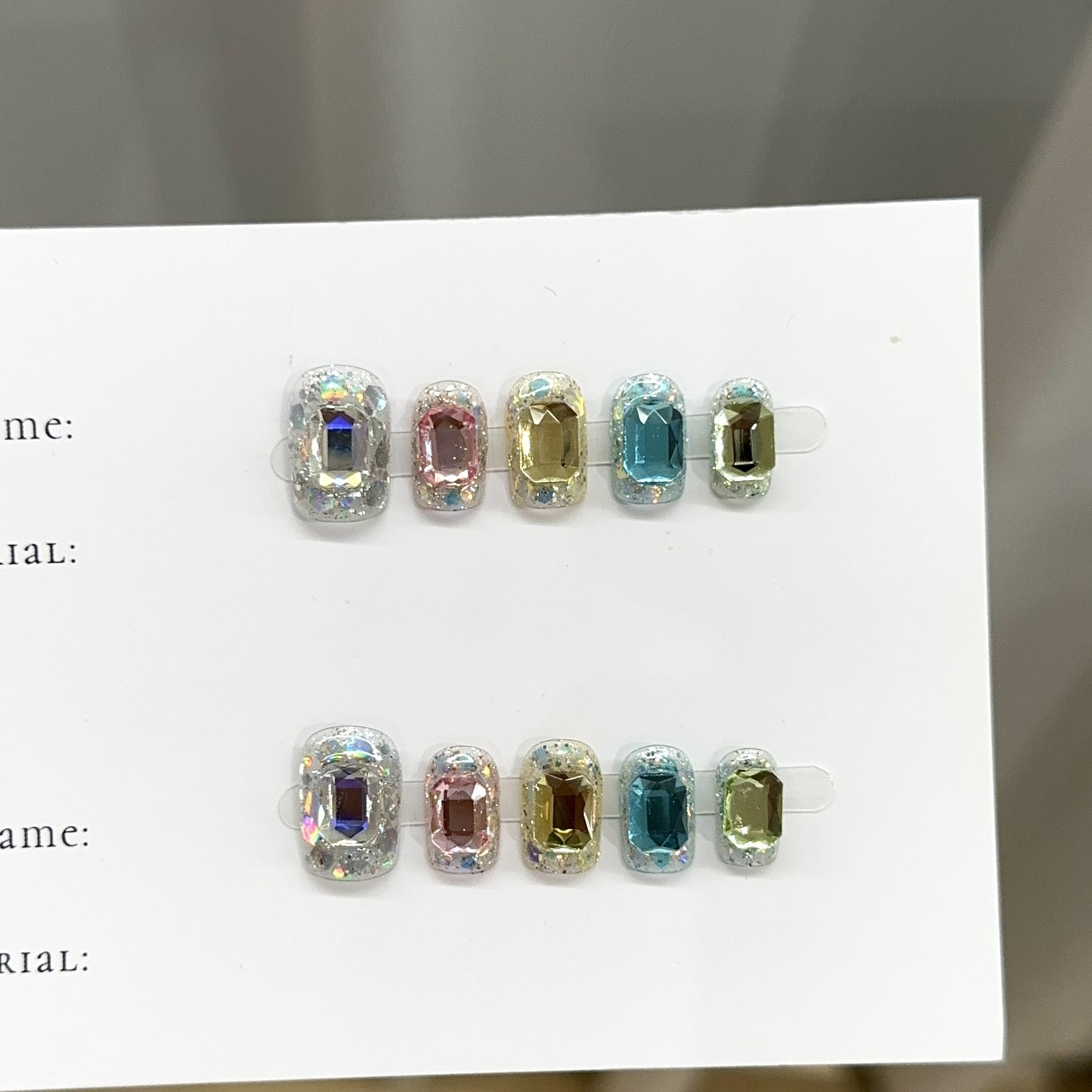 【FULLY ENCRUSTED DIAMOND】Luxury Diamonds Sparkle Princess Nails needlepoint  Handmade Press on Nails Nail Art